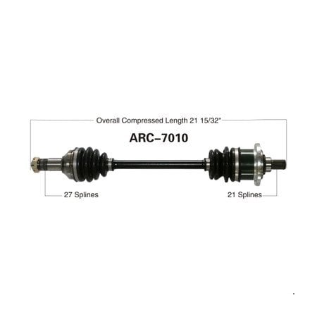 Wide Open OE Replacement CV Axle for ARCTIC FRONT LEFT 500/650 05 ARC-7010